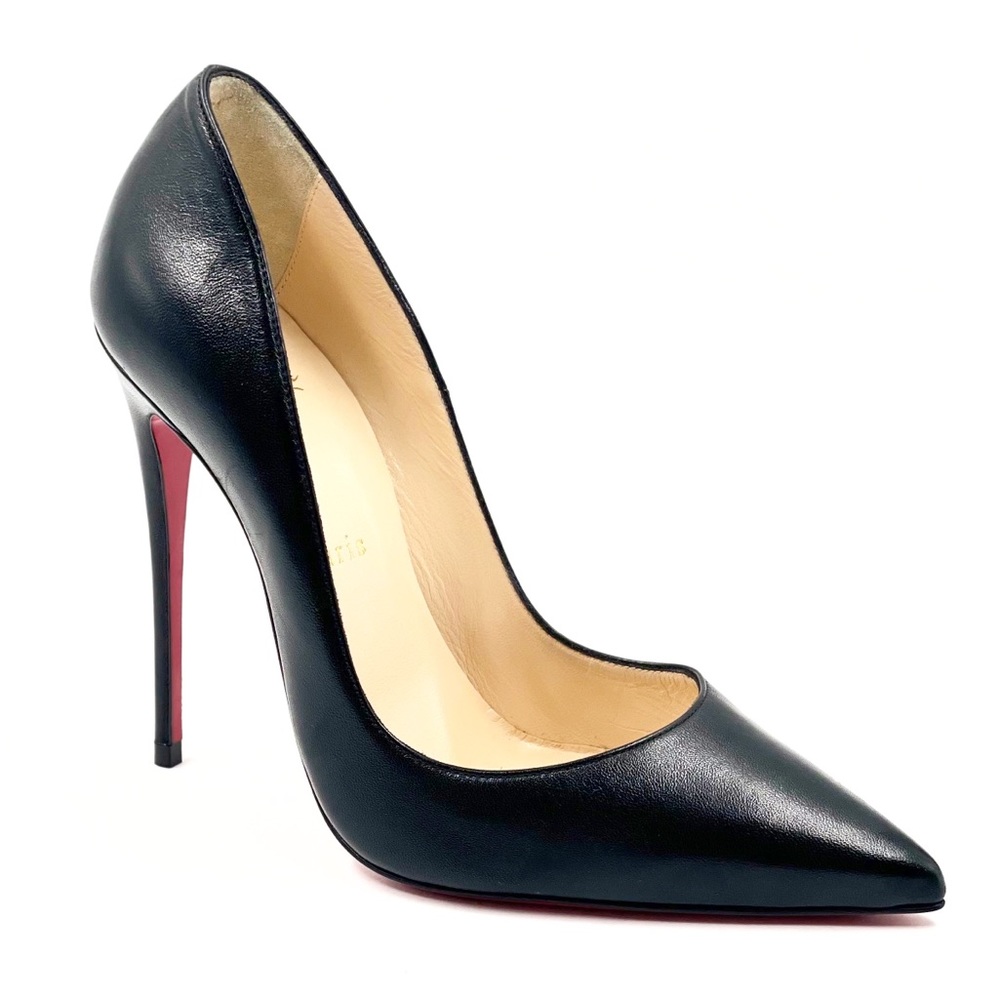 CHRISTIAN LOUBOUTIN So Kate Black Nappa Leather Pumps EU 37.5 / US 7.5 BRAND NEW